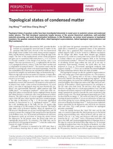 nmat5012-Topological states of condensed matter