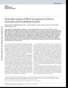 nsmb.3487-Molecular analysis of PRC2 recruitment to DNA in chromatin and its inhibition by RNA