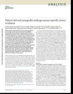 ng.3967-Patient-derived xenografts undergo mouse-specific tumor evolution