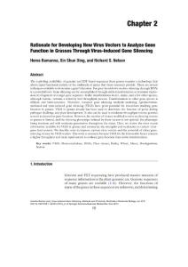 Rationale for Developing New Virus Vectors to Analyze Gene