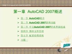 中文AutoCAD教程 AutoCAD 2007概述