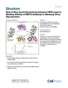 Role-of-Non-local-Interactions-between-CDR-Loops-in-Binding-Affin_2017_Struc
