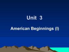 Unit 3 American__ Beginnings(I)