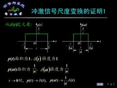 冲激信号尺度变换的证明