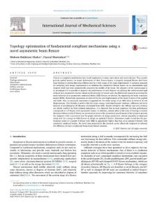 Topology-optimization-of-fundamental-compliant-mechanisms-using-a-novel-asymmetric-beam-flexure_2018_International-Journal-of-Mechanical-Sciences