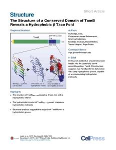 The-Structure-of-a-Conserved-Domain-of-TamB-Reveals-a-Hydrophob_2017_Structu