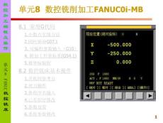 数控铣削加工FANUC