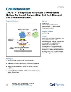 JAK-STAT3-Regulated-Fatty-Acid---Oxidation-Is-Critical-for-Bre_2018_Cell-Met