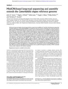 Genome Res.-2017-Tyson-MinION-based long-read sequencing and assembly extends the Caenorhabditis elegans reference genome