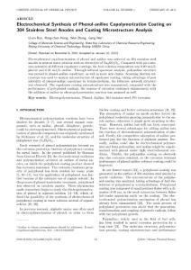 Electrochemical Synthesis of Phenol-aniline Copolymerization Coating