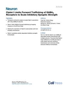 Clptm1-Limits-Forward-Trafficking-of-GABAA-Receptors-to-Scale-Inhi_2018_Neur