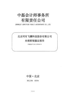 同有科技：內部控制鑒證報告.pdf