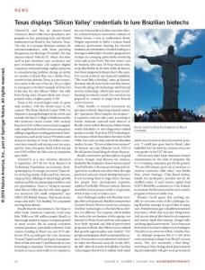 nbt0118-12-Texas displays ´Silicon Valley´ credentials to lure Brazilian biotechs