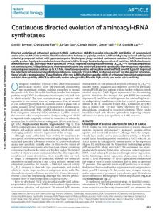 nchembio.2474-Continuous directed evolution of aminoacyl-tRNA synthetases