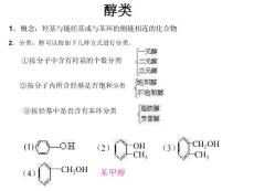 高二化學下學期醇類