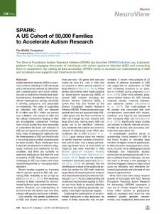 SPARK--A-US-Cohort-of-50-000-Families-to-Accelerate-Autism-Resear_2018_Neuro