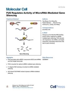 FUS-Regulates-Activity-of-MicroRNA-Mediated-Gene-Silencin_2018_Molecular-Cel