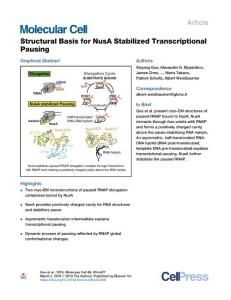 Structural-Basis-for-NusA-Stabilized-Transcriptional-Paus_2018_Molecular-Cel