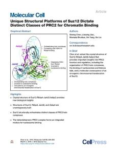 Unique-Structural-Platforms-of-Suz12-Dictate-Distinct-Classes_2018_Molecular