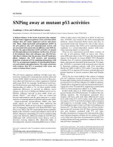 Genes Dev.-2018-Ortiz-195-6- SNPing away at mutant p53 activities