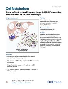 Caloric-Restriction-Engages-Hepatic-RNA-Processing-Mechanis_2018_Cell-Metabo