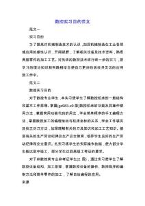 數(shù)控實習(xí)目的范文.docx