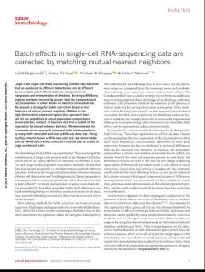 nbt.4091-Batch effects in single-cell RNA-sequencing data are corrected by matching mutual nearest neighbors