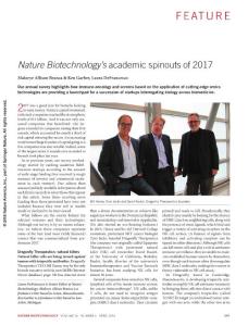 nbt.4121-Nature Biotechnology´s academic spinouts of 2017