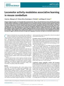 nn.2018-Locomotor activity modulates associative learning in mouse cerebellum