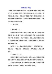 教案評語3篇.docx