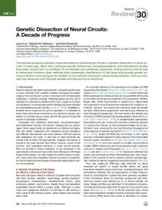 Genetic-Dissection-of-Neural-Circuits--A-Decade-of-Progress_2018_Neuron