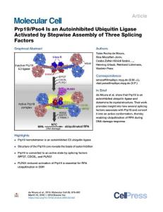 Prp19-Pso4-Is-an-Autoinhibited-Ubiquitin-Ligase-Activated-by-S_2018_Molecula