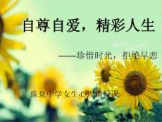 自尊自愛,精彩人生---珍惜時光、拒絕早戀