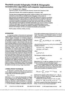 Nearfield acoustic holography (NAH) II. Holographic reconstruction algorithms and computer implementation