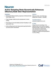 Active-Sampling-State-Dynamically-Enhances-Olfactory-Bulb-Odor-Re_2018_Neuro