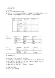 ACCESS上机练习1表操作