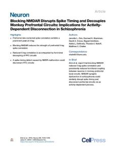 Blocking-NMDAR-Disrupts-Spike-Timing-and-Decouples-Monkey-Prefrontal_2018_Ne