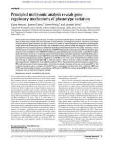 Genome Res.-2018-Hanson-Principled multi-omic analysis reveals gene regulatory mechanisms of phenotype variation