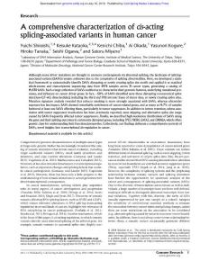 Genome Res.-2018-Shiraishi-A comprehensive characterization of cis-acting splicing-associated variants in human cancer