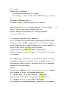 中学英语试讲模板