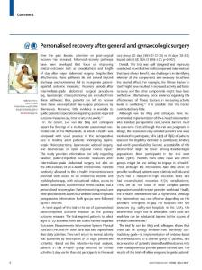 Personalised-recovery-after-general-and-gynaecologic-surgery_2018_The-Lancet