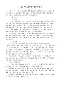 ××县公共文化服务体系建设调研报告
