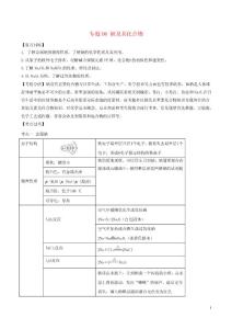 2019年高考化學一輪總復習考點掃描專題06鈉及其化合物學案