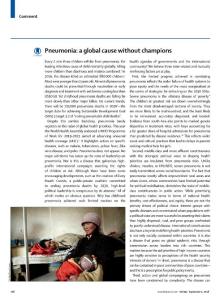 Pneumonia--a-global-cause-without-champions_2018_The-Lancet