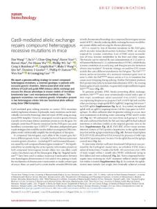 nbt.4219-Cas9-mediated allelic exchange repairs compound heterozygous recessive mutations in mice