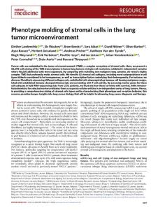 nm.2018-Phenotype molding of stromal cells in the lung tumor microenvironment