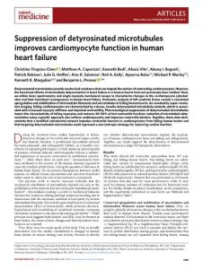 nm.2018-Suppression of detyrosinated microtubules improves cardiomyocyte function in human heart failure