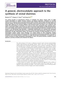 nprot.2018-A general, electrocatalytic approach to the synthesis of vicinal diamines