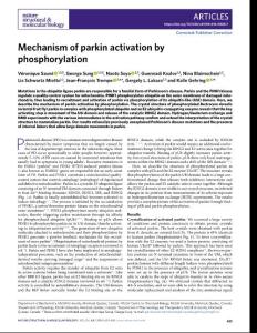 nsmb.2018-Mechanism of parkin activation by phosphorylation