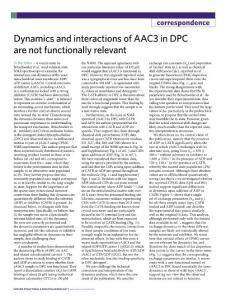 nsmb.2018-Dynamics and interactions of AAC3 in DPC are not functionally relevant
